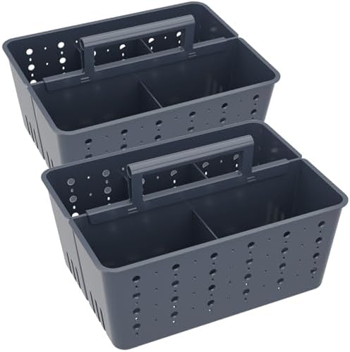 Lifewit Portable Shower Caddy, Plastic Basket Organizer, 2 Pack by Lifewit
