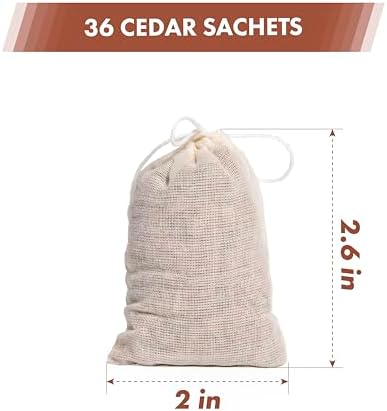 Lavande Sur Terre Pack of 36 Cedar Sachets Bag, Home Fragrance Sachet - Image 3