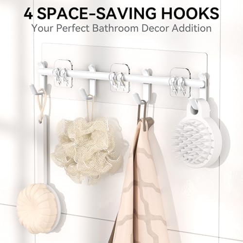 YASONIC Shower Caddy Adhesive, Rustproof Shower Organizer - Image 4