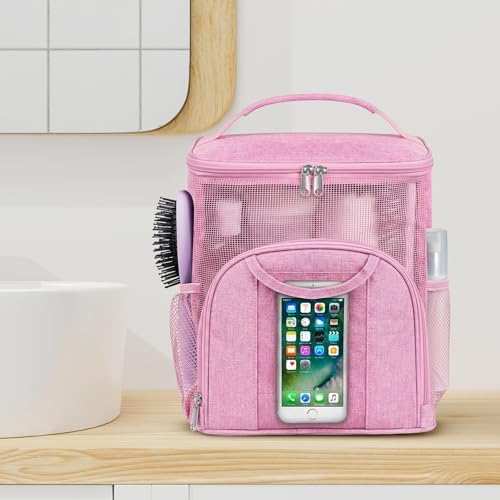 Attmu Mesh Shower Caddy Portable Dorm Room Essentials, Toiletry Tote Bag - Image 7