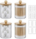 novelinks Acrylic Plastic Qtip Holder Dispenser, Apothecary Jar Canister Set by novelinks