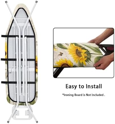 Flashideas Sunflower Dragonfly Ironing Board Cover Universal Stretchy Stain - Image 5