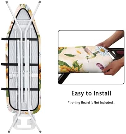 Sunflower Hummingbird Ironing Board Cover and Pad Soft Ironing Board Cover - Image 5