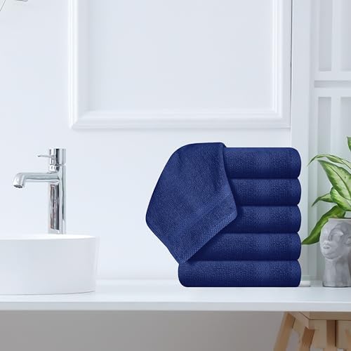 GLAMBURG Ultra Soft 12-Piece Washcloths Set 13x13-100% Ringspun Cotton - Image 4