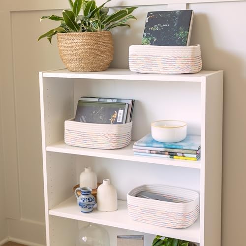 NaturalCozy 11.8"x8"x4.5” Rectangle Storage Baskets - Image 3