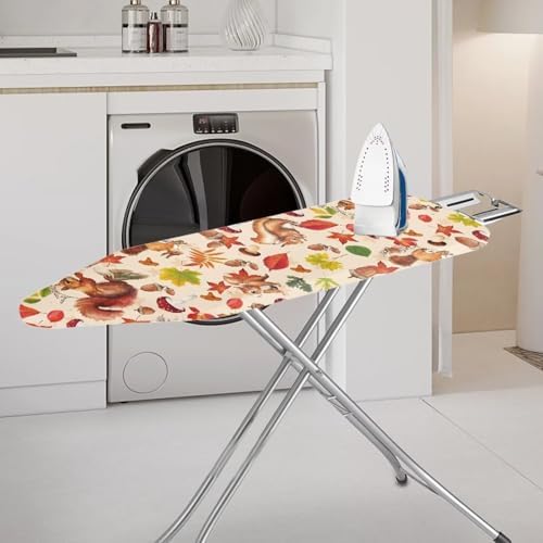 Fall Ironing Board Cover and Pad Squirrel Maple Leaves Standard Size Ironing - Image 2