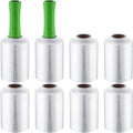 Jutom 8 Pcs Mini Stretch Film Industrial Shrink Wrap Roll Plastic Film by Jutom