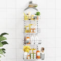 ODesign 4 Tier Adjustable Shower Caddy Hanging Over Showerhead Silver by ODesign