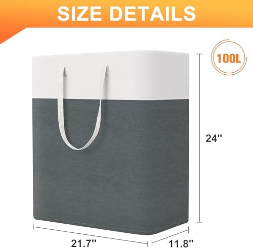 TasticTotes Laundry Basket 3-Pack, Laundry Hamper - Image 2