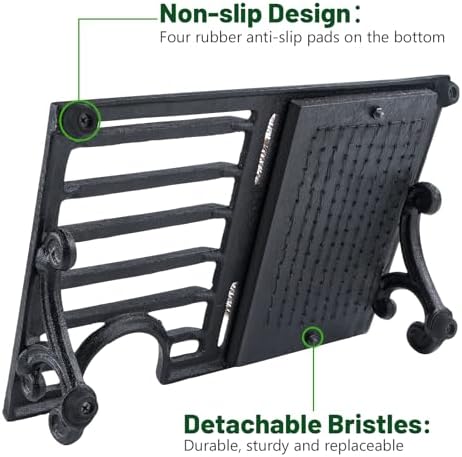 Cast Iron Boot Brush Scraper Outdoor，Heavy Duty Shoe Scrapers - Image 2