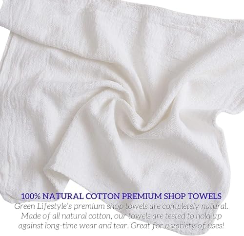 GREEN LIFESTYLE Shop Towels 12" x 14" 100 Pack - Image 6