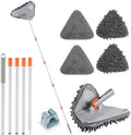 RONSUNG Wall Cleaner Mop, 82-Inch Handle, Baseboard Cleaner Tool, 4 Pads by RONSUNG