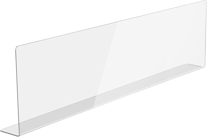 Acrylic Sink Splash Guard, Highly Transparent Fixed Splash Guard by Donkiyana