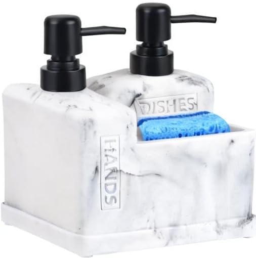 Kitchen Hand Soap and Dish Soap Dispenser Set, Dual Soap Dispenser - Image 8