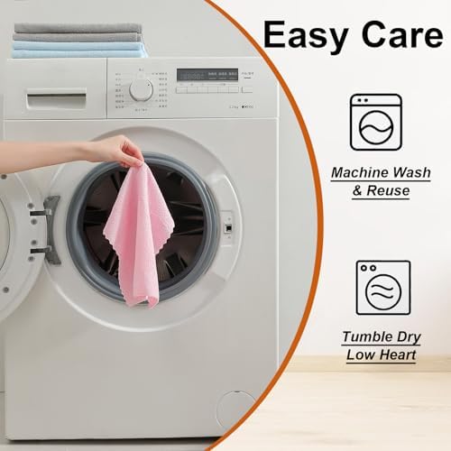 80 Pack Microfiber Cleaning Cloth Roll, Lint Free Rags & Tear Away Reusable - Image 6