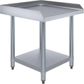 Stainless Steel Equipment Stand with Undershelf + Casters, Heavy Duty, Commercial Grade, NSF Certified (24" Width x 24" Length)