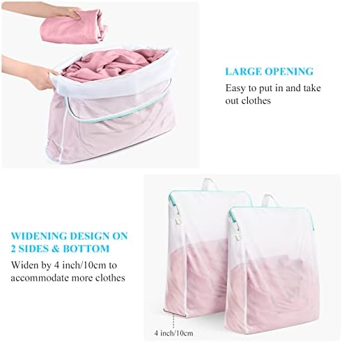 OTraki 20x24 Inch Laundry Bags Mesh Wash Bags 2 Pack Delicates Bag Lingerie - Image 4