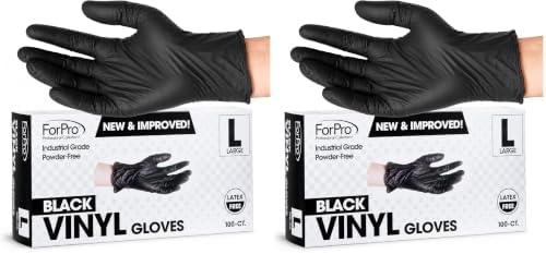ForPro Disposable Vinyl Gloves, Industrial Grade, Powder & Latex Free, by ForPro+Professional+Collection