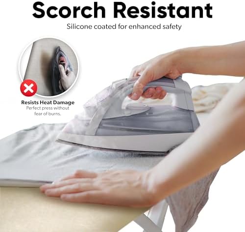 Home Intuition Extra Thick Ironing Board Cover and Pad Iron Scorch Resistant - Image 4