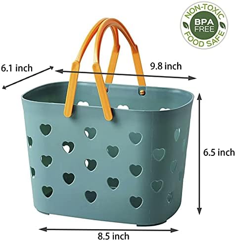 Portable Shower Caddy with Handle Plastic Shower Basket Organizer - Image 4
