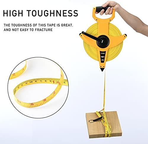 LAND 330FT/100M Heavy Duty Fiberglass Tape Measure - Image 6