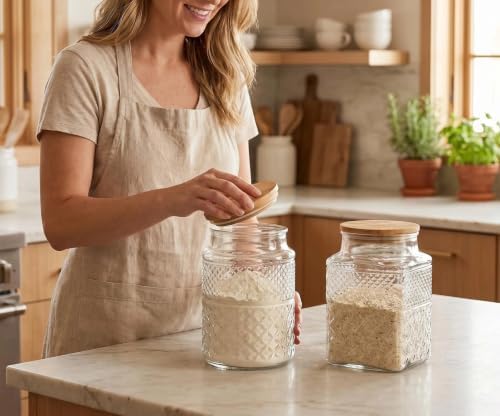 60 FL OZ/0.5 Gal Vintage Glass Storage Jar - Image 4