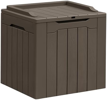 Greesum 31 Gallon Resin Deck Box All Weather Outdoor Storage Boxes by BuynowfromGreesum