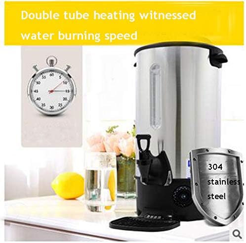 INTBUYING Stainless Steel Large Capacity Commercial Office Kitchen Hot Water Dispense Boiler Instant Boiling Machine Heater Electric Kettle Temperature Control for Coffee Tea with Faucet Tap-9.7L