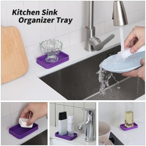 MicoYang Silicone Kitchen Sink Organizer Tray - Image 4