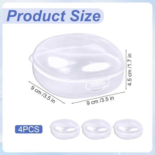 4 Packs Cotton Round Holder Travel, Hair Tie Container - Image 4