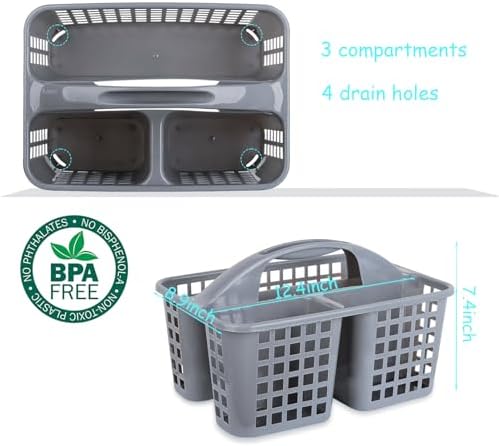 Portable Shower Caddy Basket Plastic Storage Basket - Image 5