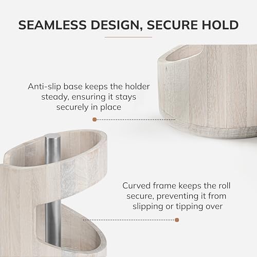 Anji Mountain Wooden Paper Towel Holder - Image 4
