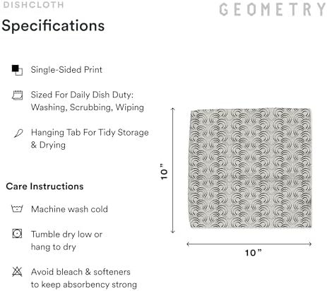 GEOMETRY Kitchen Dish Cloths - Image 6