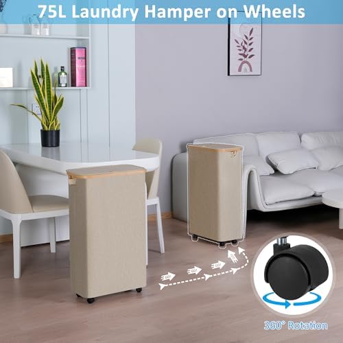 efluky Slim Laundry Hamper - Image 2