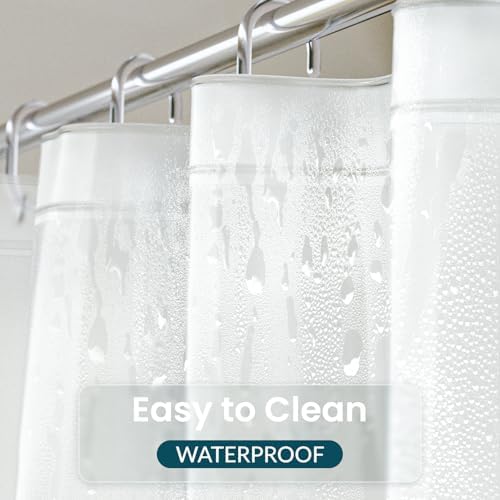 Titanker Extra Long Shower Curtain Liner 72 x 84 Plastic Frosted Shower Liner - Image 4