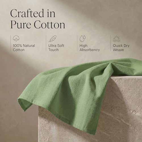 Urban Villa Kitchen Towels Cotton Dish Towels 20”x30” Green - Image 4
