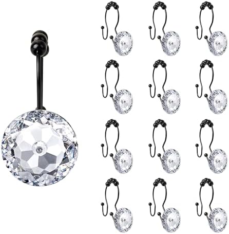 Sunlit Luxury Design Round Clear Diamond Crystal Gem Bling by Sunlit