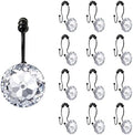 Sunlit Luxury Design Round Clear Diamond Crystal Gem Bling by Sunlit