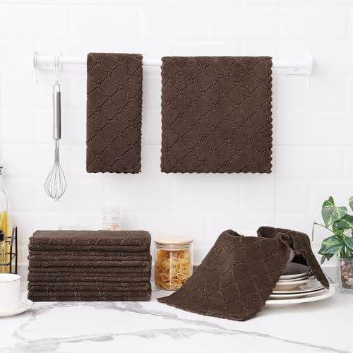Homaxy 12 Pack Super Soft Absorbent Dish Towels - Image 6
