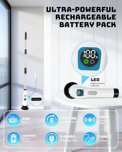 Electric Spin Scrubber for Bathroom | Shower Cleaner Brush - Image 2