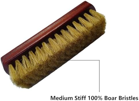 2 Pack Boar Bristle Shoe Brush for Deep Care & Polish - Image 2