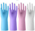 KAQ Rubber Kitchen Dishwashing Gloves: 4 Pairs Reusable Household Cleaning Glove by KAQ