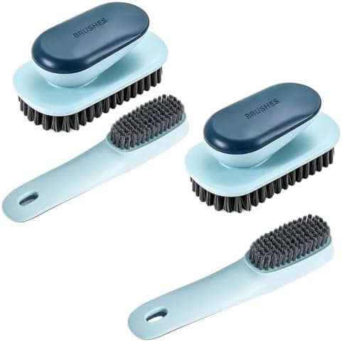 Laundry Scrub Brush 4 Pack Soft Bristle Brush Cleaning Brush by JUNHOME
