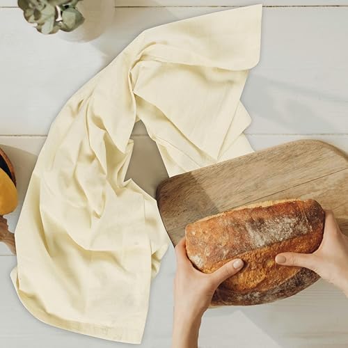 Urban Villa Kitchen Towels Cotton Dish Towels 27”x27” Ivory - Image 4