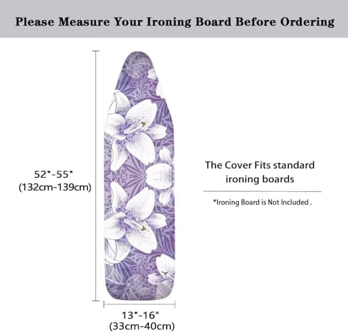 Flashideas Lilies Ironing Board Standard Size Ironing Board Cover and Pad - Image 6