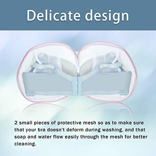 Shappy 6 Pcs Bra Washing Bag for Laundry Storage Women 7.87 Inch Pink - Image 5