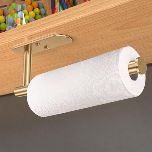 VAEHOLD Adhesive Paper Towel Holder Under Cabinet Wall Mount - Image 4