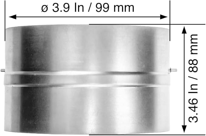 - 4" Inch Backdraft Damper for Straight or Flex Duct. Bathroom Exhaust Fan. Kitchen Hood Exhaust Fan and Different Dryer Fan Backflow Preventer. Steel Damper with Aluminum Valve Flaps (4")
