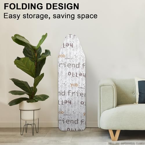 Foldable Ironing Board 43" x 13", Height Adjustable Iron Board - Image 6