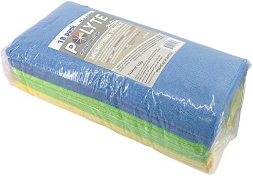 POLYTE 300 GSM Multipurpose Microfiber Cleaning Towel, 16x24 in, 18 Pack - Image 6